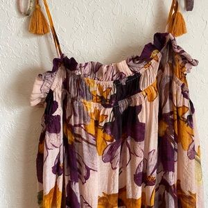Flowy floral maxi dress